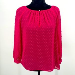 J. Crew Top pink blouse size XS